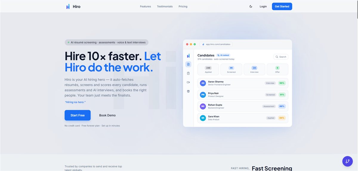 Hiro AI Hiring Platform