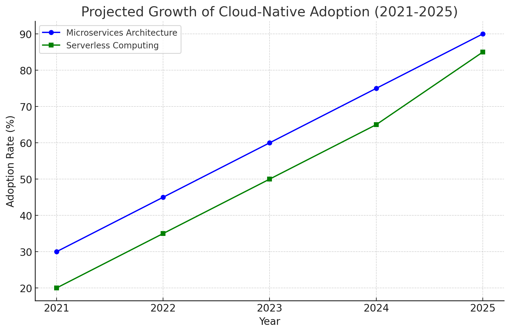 Projected Growth of Cloud-Native Adoption