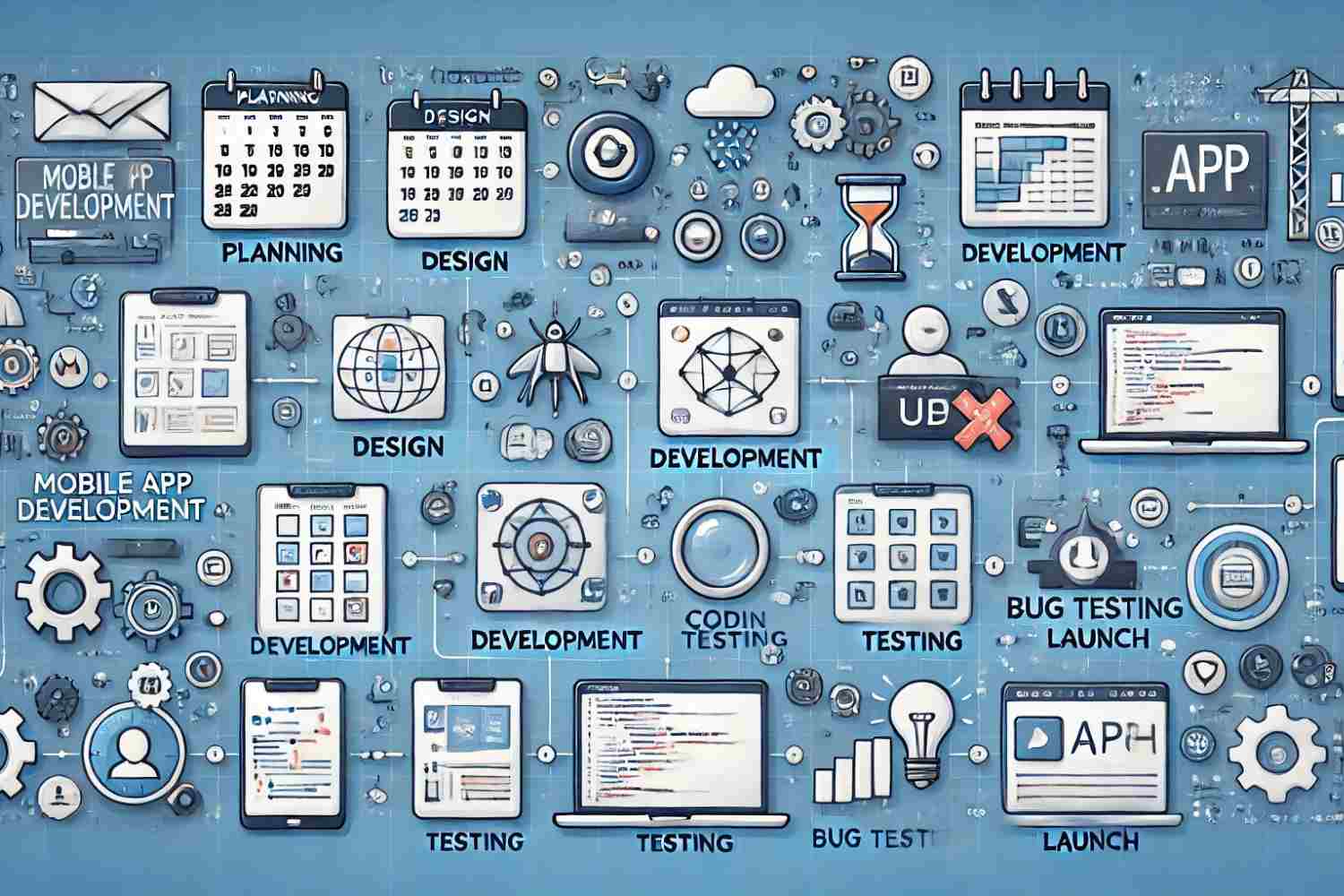 Mobile app development timeline and process