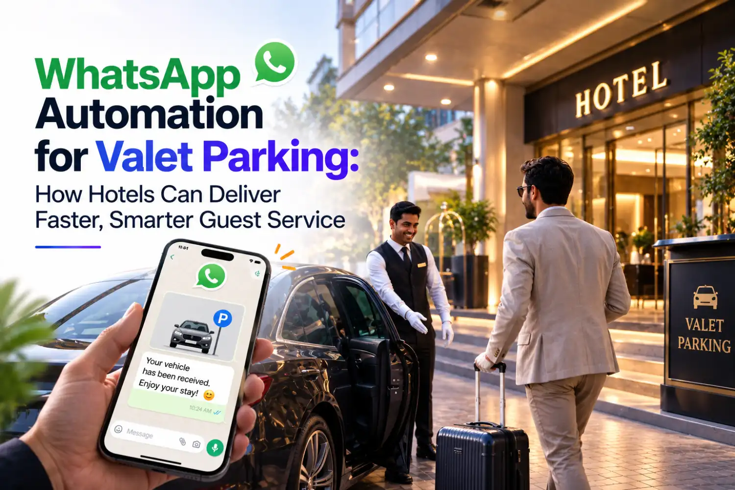 WhatsApp Automation for Valet Parking: How Hotels Can Deliver Faster, Smarter Guest Service