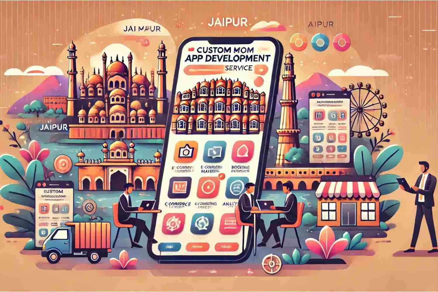 Custom mobile app development services in Jaipur helping businesses grow