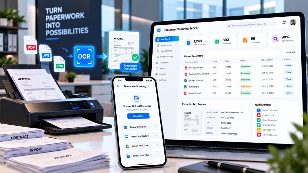 Document Scanning and OCR